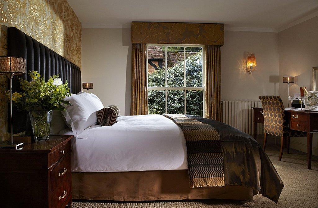 Luxurious bedroom at Lainston House 